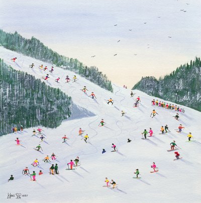 Ski-vening, 1995 by Judy Joel